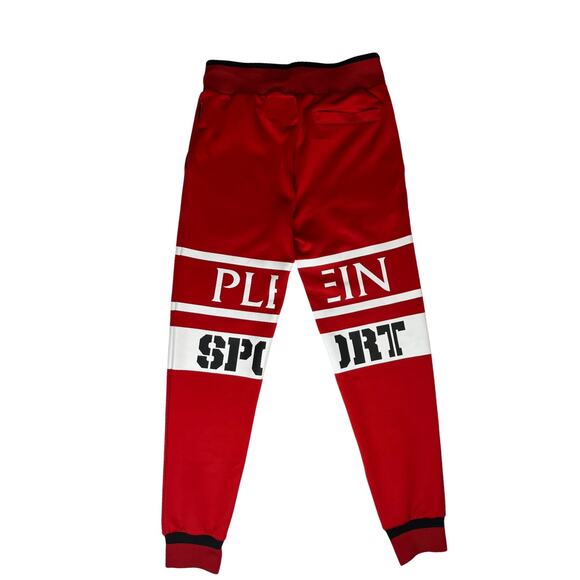 1-93 PLEIN SPORT Men's Jogging Trousers Red Small - Picture 2 of 13